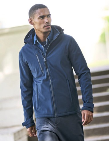 REG-TRA701-Venturer 3-Layer Printable Hooded Softshell Jacket